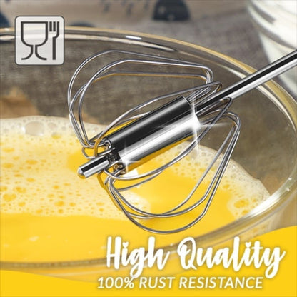 🔥 BUY 1 GET 1 FREE | Stainless Steel Push-Down Egg Beater