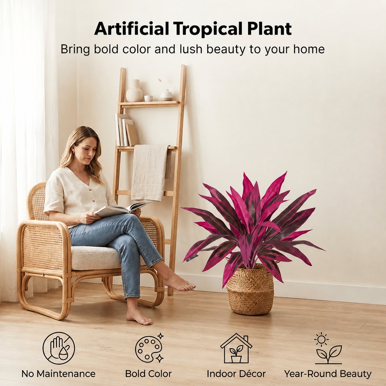 🎁 Celebrate Mom with 50% OFF sitewide! - Artificial Boston Fern & Dragon's Blood Tree Plants