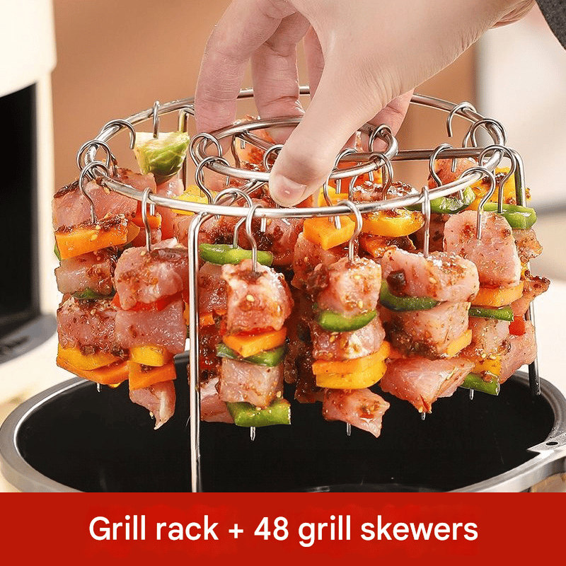 💥The Ultimate Upgrade for Your Kitchen🥩Vertical barbecue grill for grilling skewers🍤