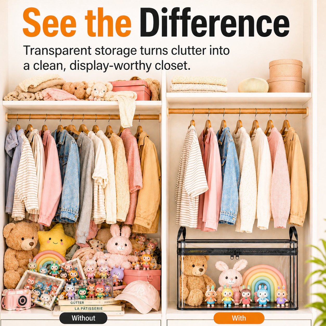 Clear the Clutter, Not Your Wallet – Now 50% OFF! 🏷️✨The ultimate grab-and-go storage solution for books, toys, and media. 📚🧸 See everything, find anything, and save big today! 💨