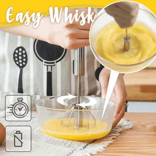🔥 BUY 2 GET 1 FREE | Stainless Steel Push-Down Egg Beater