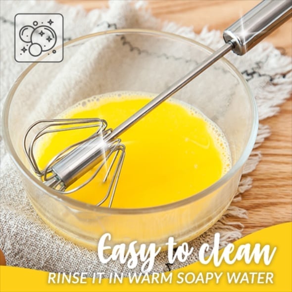 🔥 BUY 1 GET 1 FREE | Stainless Steel Push-Down Egg Beater