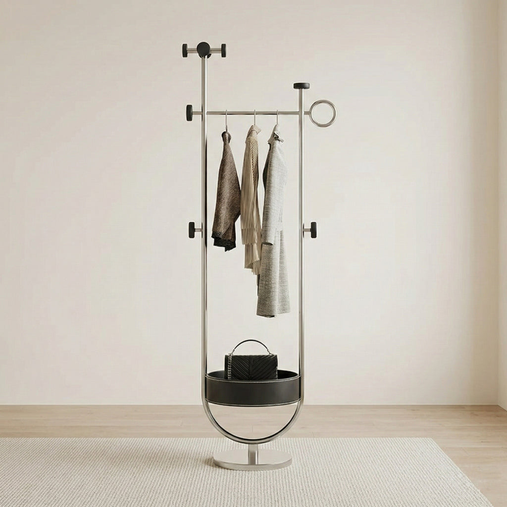 Modern Bedside Organizer & Coat Rack