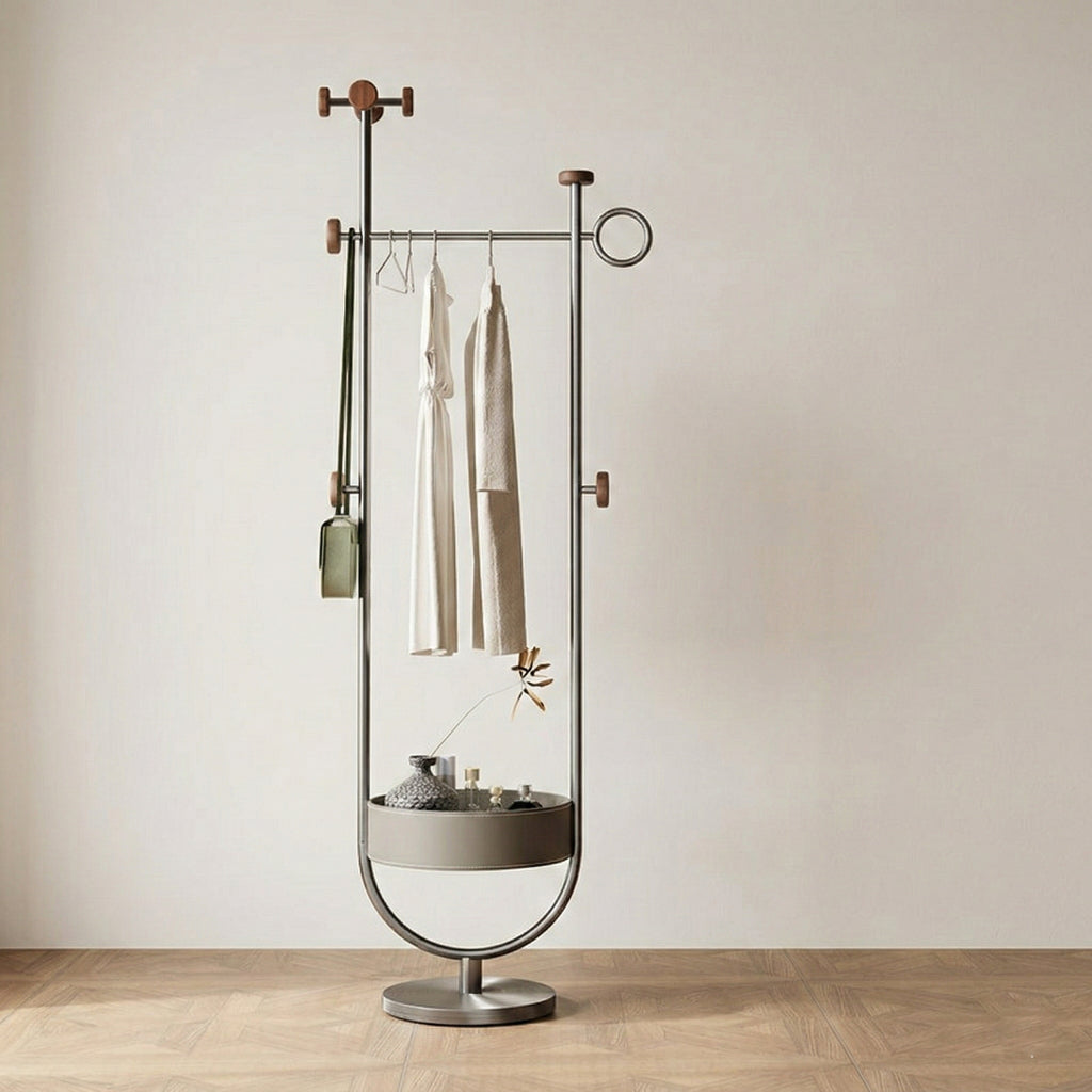 Modern Bedside Organizer & Coat Rack