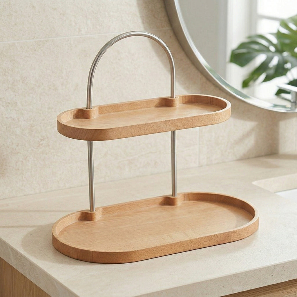 Modern Two-Tier Desktop Organizer