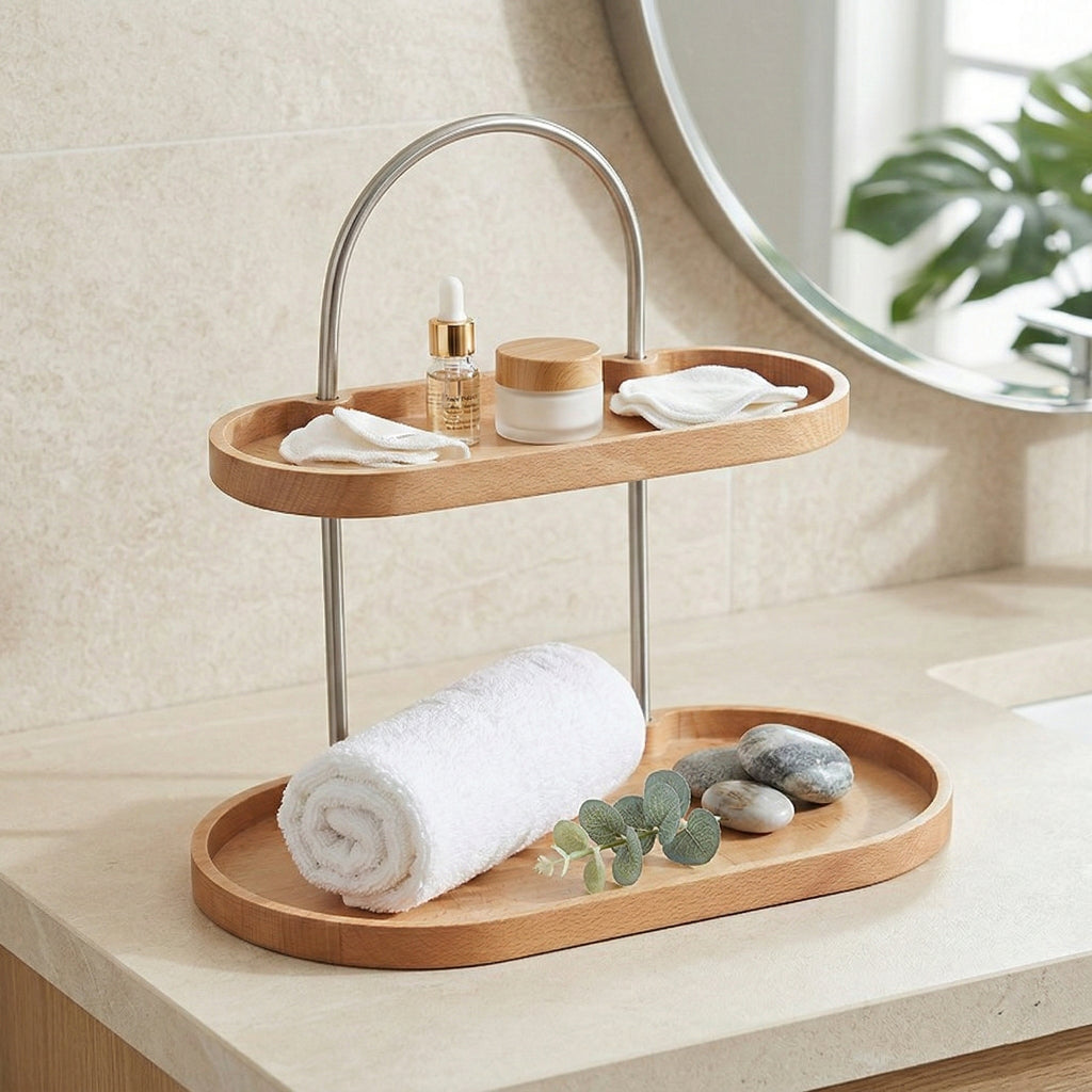 Modern Two-Tier Desktop Organizer