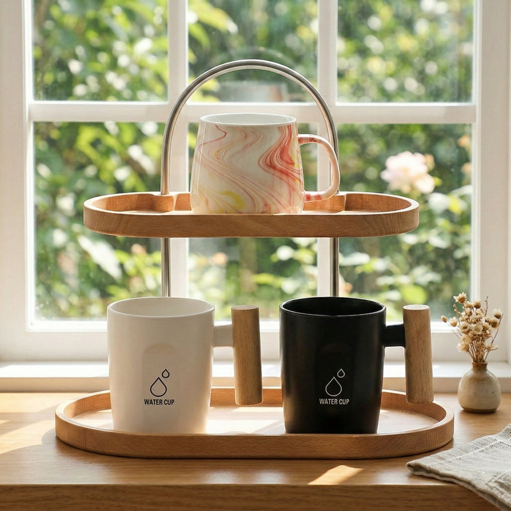 Modern Two-Tier Desktop Organizer