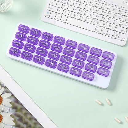 🔥 [Buy 1 Get 1 FREE] 💊 31-Day Premium Monthly Pill Organizer - Universal Travel Case for All Medications & Vitamins ✨