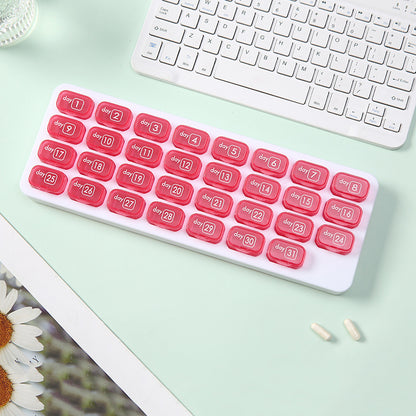 🔥 [Buy 1 Get 1 FREE] 💊 31-Day Premium Monthly Pill Organizer - Universal Travel Case for All Medications & Vitamins ✨