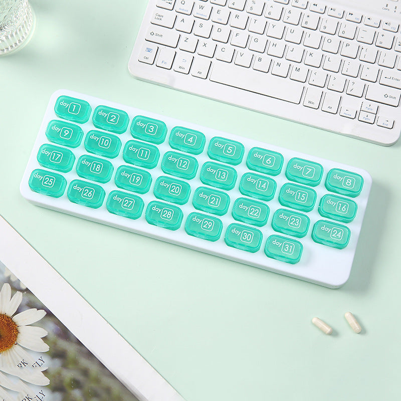 🔥 [Buy 1 Get 1 FREE] 💊 31-Day Premium Monthly Pill Organizer - Universal Travel Case for All Medications & Vitamins ✨