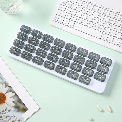🔥 [Buy 1 Get 1 FREE] 💊 31-Day Premium Monthly Pill Organizer - Universal Travel Case for All Medications & Vitamins ✨