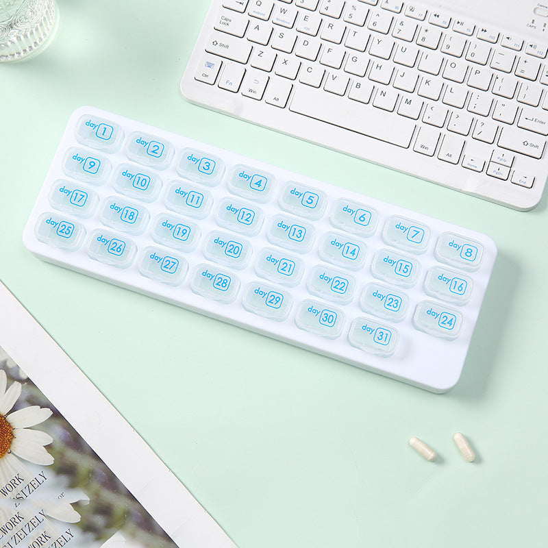 🔥 [Buy 1 Get 1 FREE] 💊 31-Day Premium Monthly Pill Organizer - Universal Travel Case for All Medications & Vitamins ✨