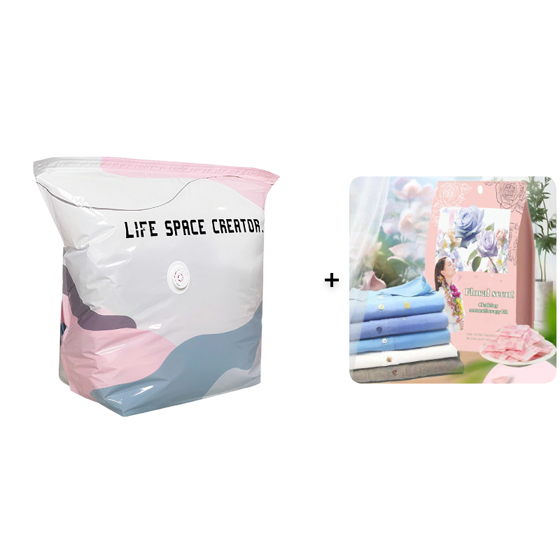 50% OFF Ends Soon! ⏳ Last Few Hours No-Pump Large Vacuum Compression Bags 🏡 Maximize Your Space NOW! 🚀💨