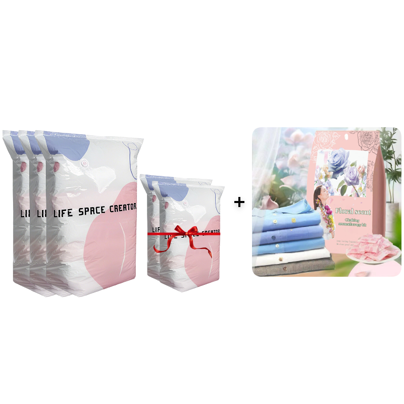 50% OFF Ends Soon! ⏳ Last Few Hours No-Pump Large Vacuum Compression Bags 🏡 Maximize Your Space NOW! 🚀💨