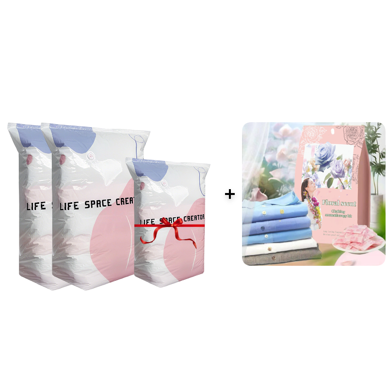 50% OFF Ends Soon! ⏳ Last Few Hours No-Pump Large Vacuum Compression Bags 🏡 Maximize Your Space NOW! 🚀💨