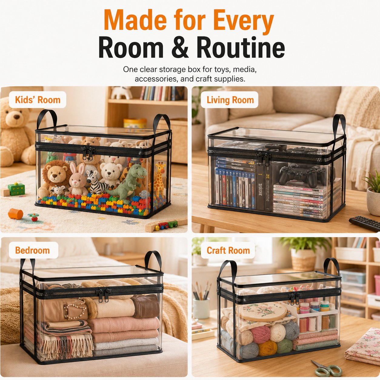 Clear the Clutter, Not Your Wallet – Now 50% OFF! 🏷️✨The ultimate grab-and-go storage solution for books, toys, and media. 📚🧸 See everything, find anything, and save big today! 💨