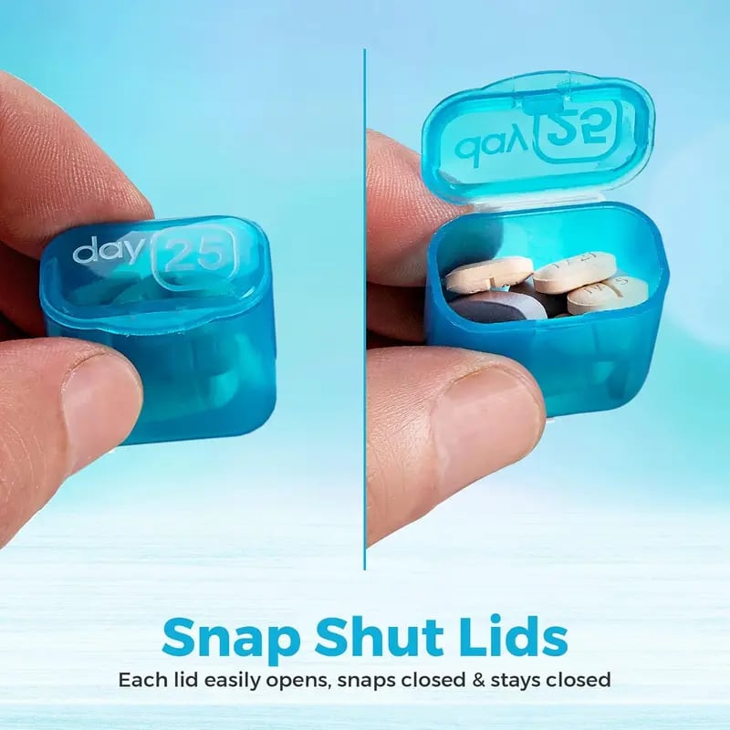 🔥 [Buy 1 Get 1 FREE] 💊 31-Day Premium Monthly Pill Organizer - Universal Travel Case for All Medications & Vitamins ✨