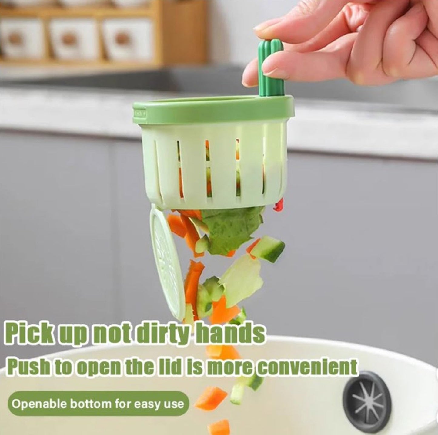 🔥 [Buy 1 Get 1 FREE]!💥 One press to dump, zero touch to clean! 🌵 Keep your hands dry and your sink sparkling. ✨