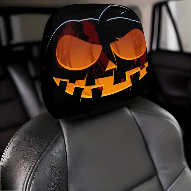 😆 Funny Cartoon Car Headrest Covers – 2PCS 2D Universal Fit🚗