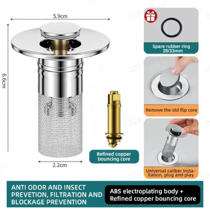 🎁 TODAY ONLY: Save 55% While Stocks Last! ✨ Upgrade Your Sink in 2 Seconds! ✨ Anti-Clogging Stainless Steel Filter 🛡️