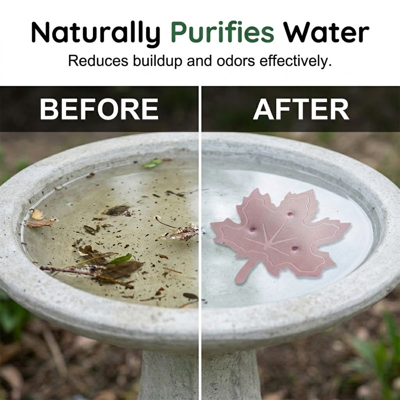 🔥Buy 1 Get 1 FREE!!🔥🌿Universal Fit Bird Bath Cleaner🐦💦Wildlife-Safe Leaf Purifier for Fresh, Clear Water in Any Garden Basin | Rust-Resistant & Low Maintenance🛡️✨